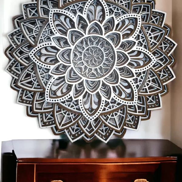 Mérete, 23 cm 3 mm rétegelt lemezből, 8 rétegből álló lézervágott termék.